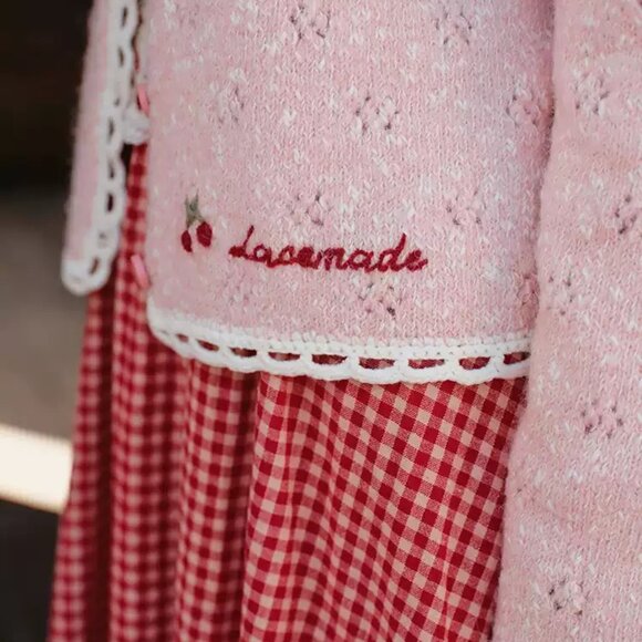 Fairycore Strawberry Christmas Cardigan - Picture 4 of 7